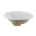 DAX Ceramic Single Bowl Top Mount Bathroom Sink  White Finish  20 x 17 x 7-1/8 Inches (BSN-209-W) - B07DWGRJZF